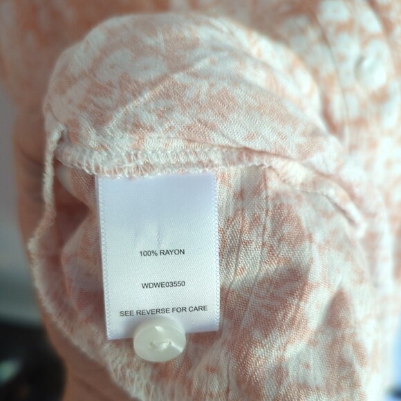 Lost + Wander Pick Me In The Desert Shirt Plus XL/2XL Soft Orange White Long - Picture 8 of 10